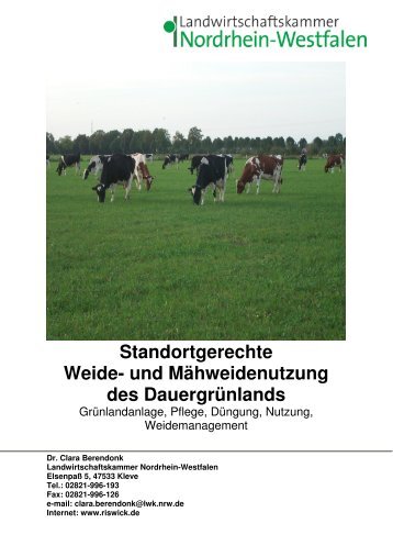 Standortgerechte Weide - Landwirtschaftskammer Nordrhein ...