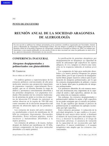 ALERGIA-N¼ 4/P. ENCUENTRO - Alergología e Inmunología Clínica