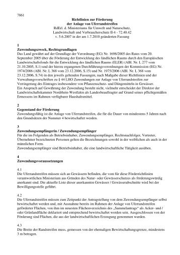 Richtlinien: Uferrandstreifenprogramm - Landwirtschaftskammer ...