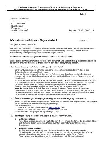 Informationen zur Schaf - LKV Bayern