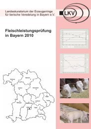 Fleischleistungsprüfung in Bayern 2010 (4,58 MB) - LKV Bayern