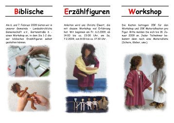 Flyer Biblische Erzählfiguren - LKG Karlsruhe