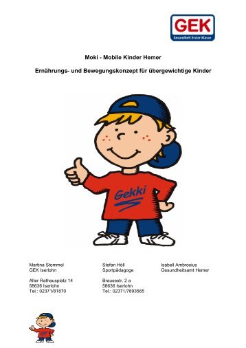 Moki - Mobile Kinder Hemer Ernährungs- und Bewegungskonzept für