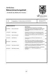 Amtliches Bekanntmachungsblatt des Märkischen - Märkischer Kreis