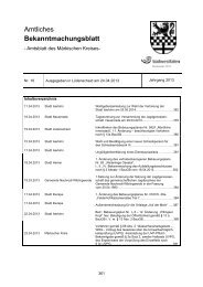 Amtliches Bekanntmachungsblatt des Märkischen ... - Märkischer Kreis