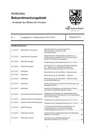 Amtliches Bekanntmachungsblatt des Märkischen ... - Märkischer Kreis