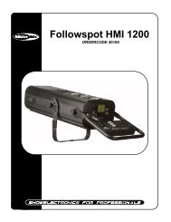 Followspot HMI 1200 - Lite-Factory OHG