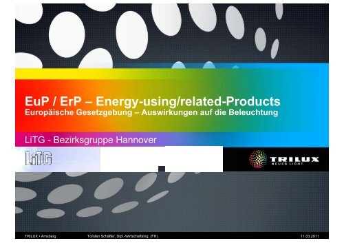EuP / ErP â Energy-using/related-Products - LiTG
