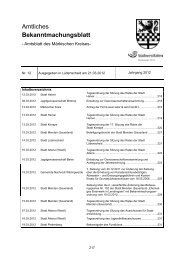 Amtliches Bekanntmachungsblatt des Märkischen ... - Märkischer Kreis