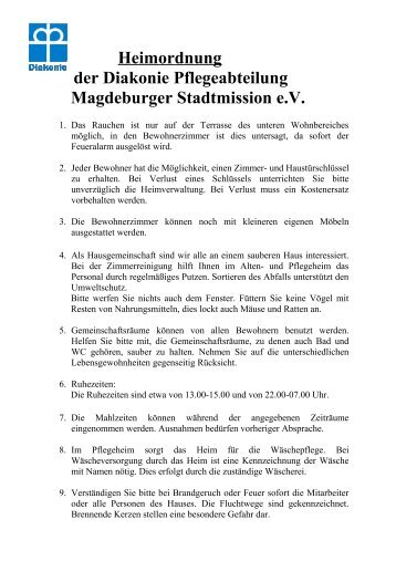 Magdeburg, den 04 - Magdeburger Stadtmission eV