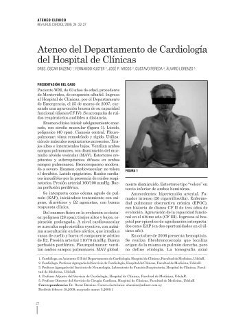 Ateneo del Departamento de Cardiología del Hospital de - Sociedad ...