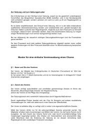 Muster einer Vereinssatzung - ChorVerband NRW eV