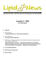 Ausgabe I / 2005 - Lipid-Liga