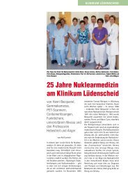 25 Jahre Nuklearmedizin am Klinikum Lüdenscheid