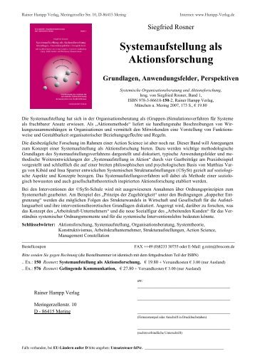 Systemaufstellung als Aktionsforschung