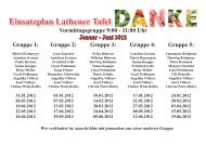 Einsatzplan Lathener Tafel - Lingener Tafel