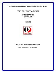 Title Port Of Pointe A Pierre Information Booklet - Petrotrin