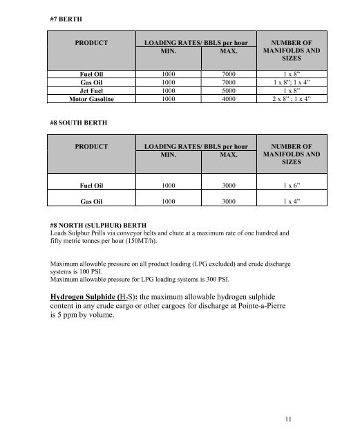 Title Port Of Pointe A Pierre Information Booklet - Petrotrin