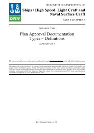 Plan Approval Documentation Types - DNV Exchange