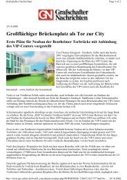 Großflächiger Brückenplatz als Tor zur City - Lindschulte