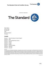 Condition Survey Form - The Standard Club
