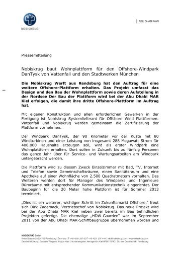 Pressemitteilung - Nobiskrug