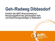 Radfahrer frei - ADFC Braunschweig