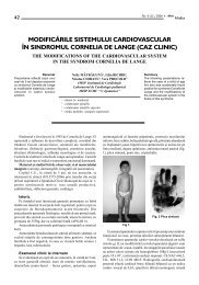 modificãrile sistemului cardiovascular în sindromul ... - Arta Medica