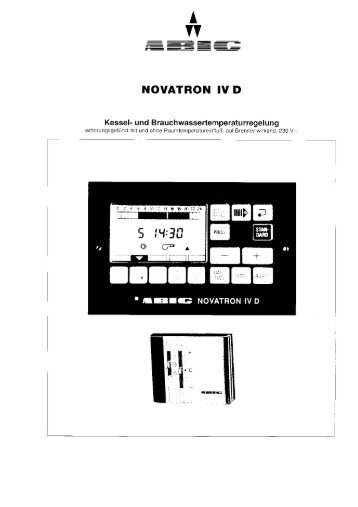 Bedienungsanleitung Regler Novatron IV D (pdf 414 KByte