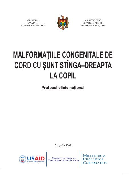 Malformaţiile congenitale de cord cu sunt stînga-dreapta la copil