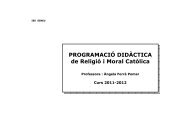 PROGRAMACIÓ DIDÀCTICA de Religió i Moral Catòlica - IES Sineu