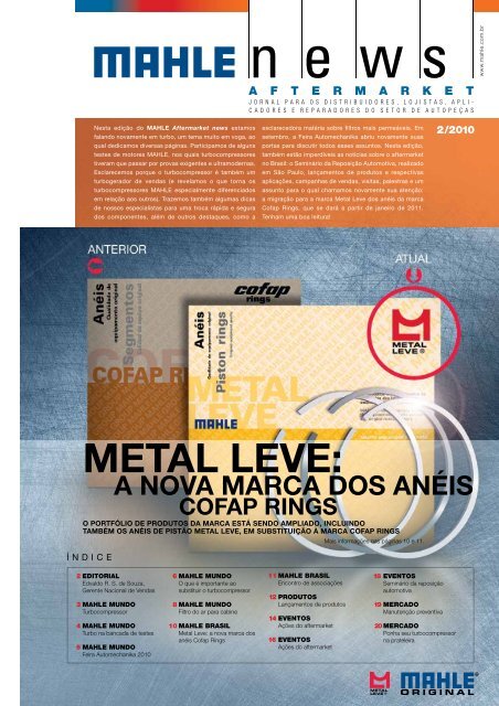 MEtal lEvE: cofap riNgs a Nova Marca dos aNéis - Mahle.com