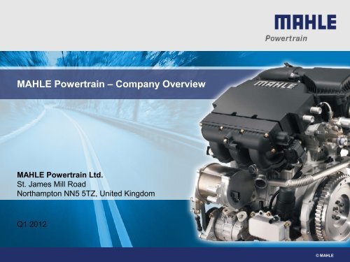 [PDF] MAHLE Powertrain â Company Overview - Mahle.com