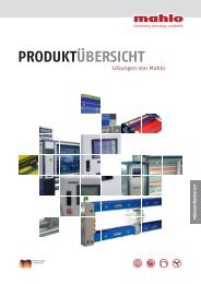 PRODUKTÜBERSICHT - Mahlo GmbH