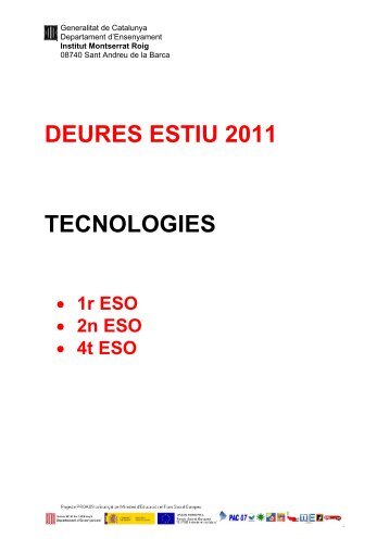 Tecnologies - Institut Montserrat Roig :: Millorem l'educació amb il ...