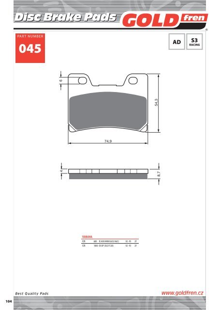 Disc Brake Pads