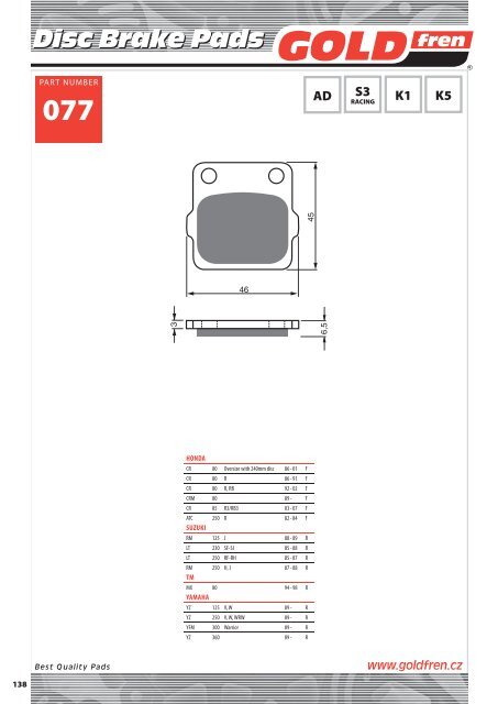 Disc Brake Pads