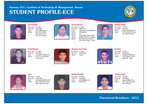 Placement Directory - Somany (PG)