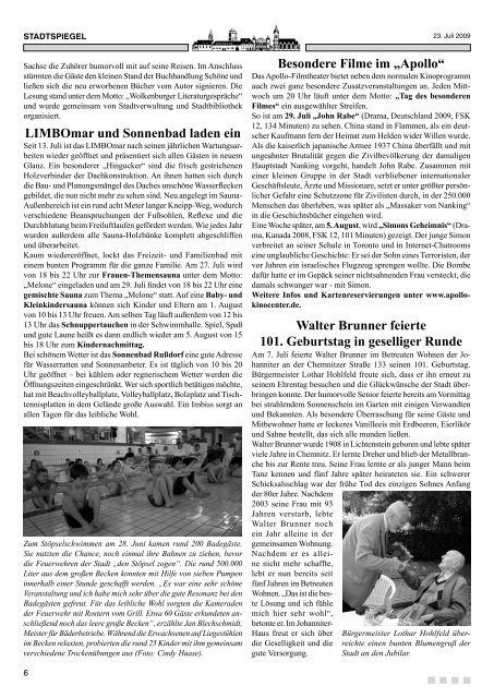 Stadtspiegel 15-09.indd - Stadt Limbach-Oberfrohna