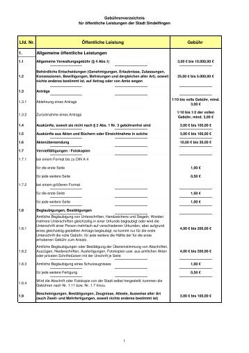 StadtrechtSifi-00-15a- Verwaltungsgebührenverzeichnis
