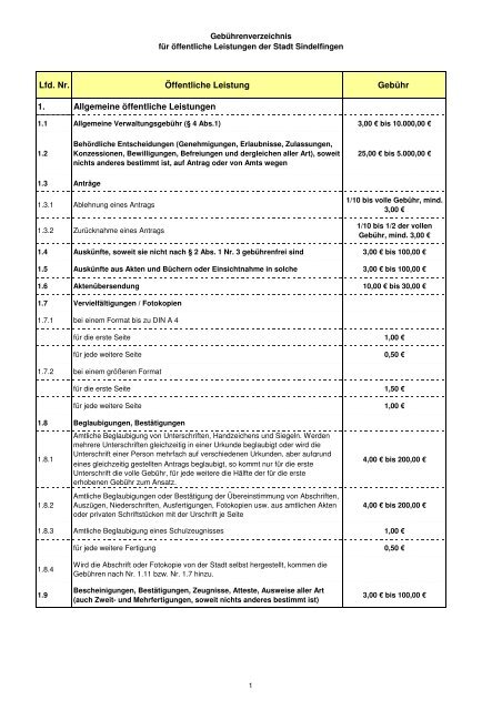 StadtrechtSifi-00-15a- Verwaltungsgebührenverzeichnis