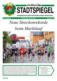 Neue Streckenrekorde beim Marktlauf - Limbach-Oberfrohna