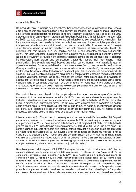 Actes - Ajuntament d'Olot