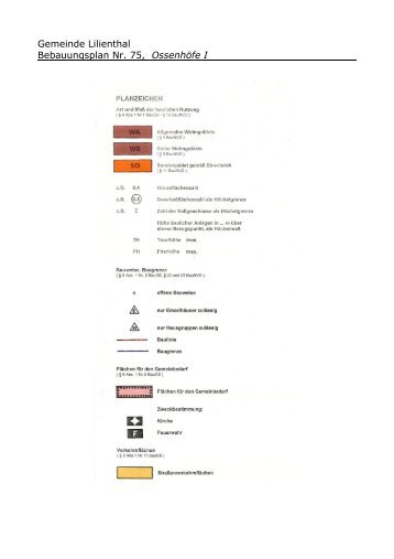 Gemeinde Lilienthal Bebauungsplan Nr. 75, 2VVHQK|IH ,