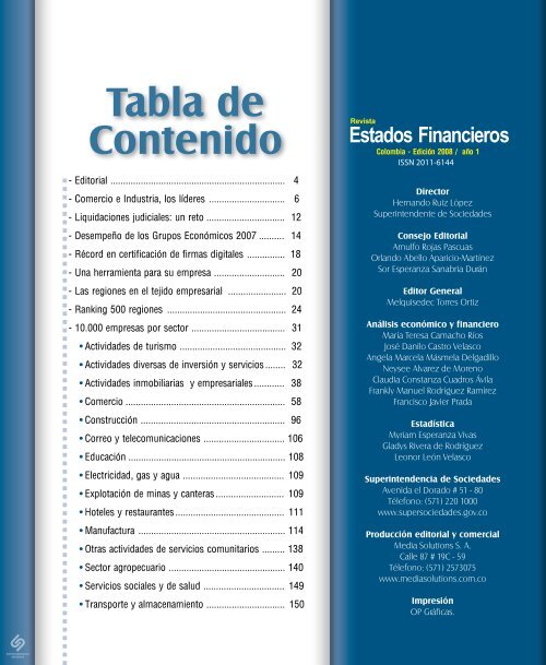 Ver Revista Estados Financieros - Inicio