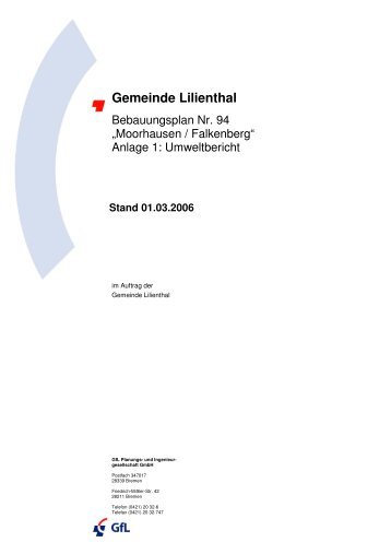 Umweltbericht im PDF-Format - Lilienthal