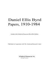 Daniel Ellis Byrd Papers, 1910-1984 - The Amistad Research Center