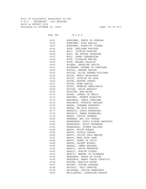 Republic of the Philippines PROFESSIONAL REGULATION ...