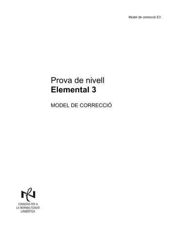 Model de correcció - Consorci per a la Normalització Lingüística