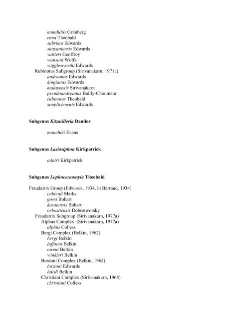 Culex classification_9.pdf - Mosquito Taxonomic Inventory